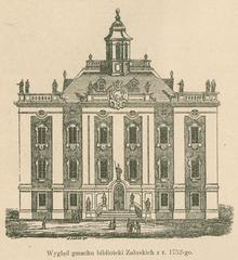 Historic building of the former Załuski Library in 1752