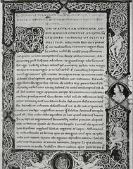 Ancient illustrated manuscript page from the works of Macrobius with Latin text and detailed sketches