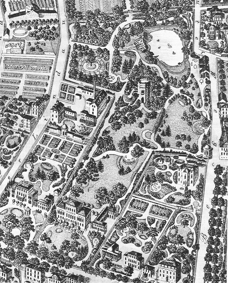 The Rothschild palais on Bockenheimer Landstraße in Frankfurt Westend, 1864