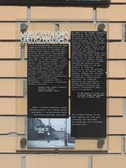 Warsaw Ghetto boundary monument near Hala Mirowska