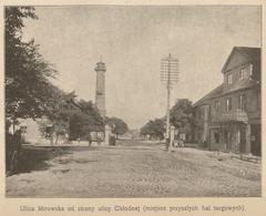 Street view of Ulica Mirowska from Chłodna street, site of future market halls
