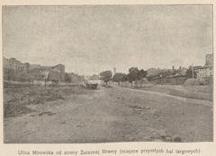 Ulica Mirowska street from Żelazna Brama side, future market halls location