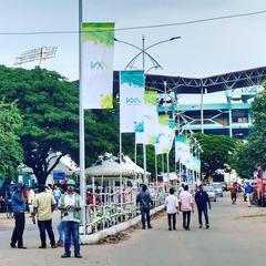 Engineer performing final round checks at Kochi Metro inauguration near Jawaharlal Nehru Stadium Kaloor