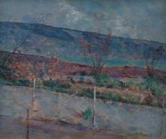 The Black Isle from Ardersier landscape painting by John Quinton Pringle