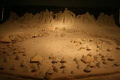 Model of Jiangzhai tribal village from 4000 BC in Lintong, displayed at Shaanxi Provincial Museum