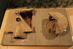 Model of Jiangzhai settlement from Yangshao Culture in Lintong, Shaanxi on display at National Museum of China