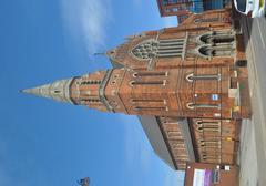Exterior view of St Anne's Church, a listed building in Alcester Street, Deritend, Birmingham