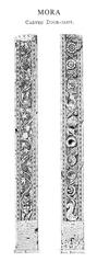 Mora carved doorjamb from circa 15 CE featuring intricate ancient Mathura carvings