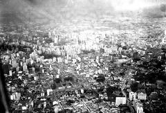 Aerial view of São Paulo city with dense buildings and urban landscape