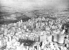 Aerial view of the city of São Paulo