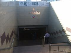 Entrance of Atatürk Cultural Center (AKM) at Taksim Metro Station in Istanbul