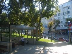 Entrance to Taksim Gezi Park at Istanbul Metro Taksim station