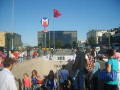 Entrance of Istanbul Metro Taksim station on Istiklal Avenue