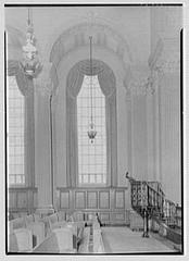 Brick Presbyterian Church at 91st Street and Park Avenue in New York City, historic black and white photograph