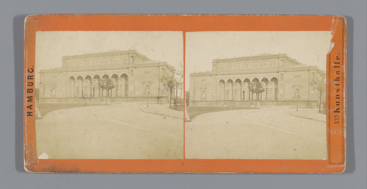 Exterior facade of the Hamburger Kunsthalle museum in Hamburg