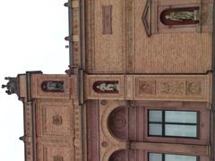 Detailed view of the west facade of the Hamburger Kunsthalle historic building