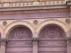 South facade of the historic Hamburger Kunsthalle building in Hamburg-Altstadt