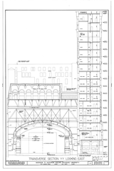 Historic Auditorium Building located at 430 South Michigan Avenue in Chicago, Cook County, Illinois, detailed architectural drawing