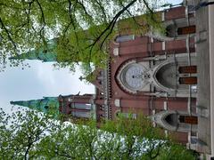 St. John's Church in Helsinki Finland exterior view with clear blue sky