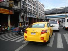 Libertad LRT Station and surrounding busy roads in Pasay City, Manila