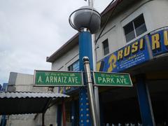 Arnaiz Avenue Libertad Road and Pasay Road intersection in Pasay City with Libertad LRT Station and nearby streets