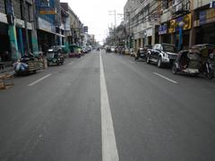 Libertad LRT Station and surrounding roads at Arnaiz Avenue in Pasay City Philippines