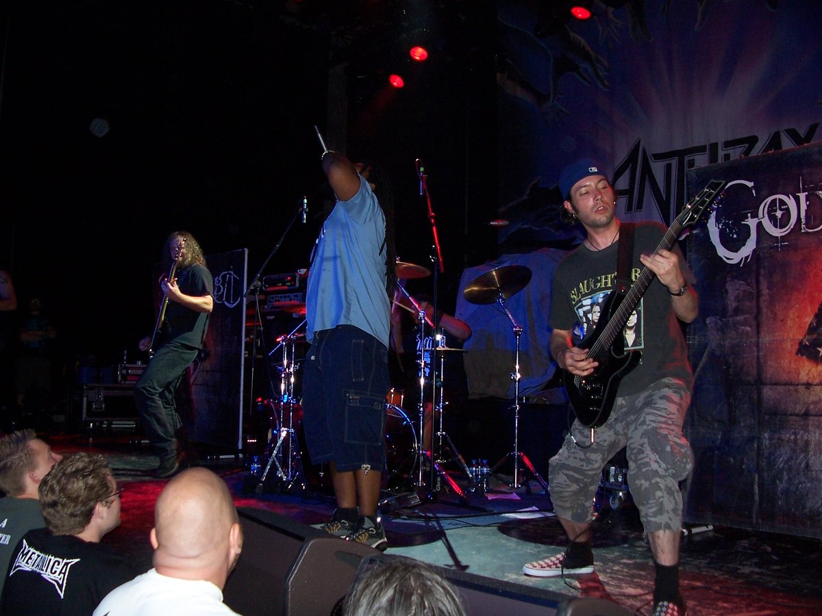 God Forbid metalcore band performing live at Paard van Troje in The Hague 2009