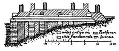 Foundations of the Earlier and Later Parthenon ruins showing ancient stone structures