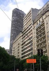 Buildings at Praça da República with Edifício Itália in the background in São Paulo Brazil