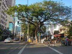Makati cityscape with Makati Cinema Square Tower, Plaza Fair, and King's Court buildings along Chino Roces Avenue