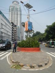 Kalaw Avenue and Roxas Boulevard at Manila Bay with Rizal Park, Luneta Hotel, Eton BayPark Manila, and Ermita district in Manila