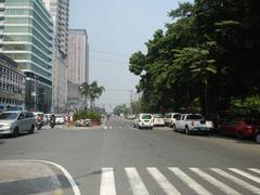 Aerial view of Kalaw Avenue and Rizal Park area in Ermita, Manila including landmarks such as Luneta Hotel, Eton BayPark Manila, Manila Bay along South Road corner Roxas Boulevard, Manila Ocean Park, and Quirino Grandstand with Elpidio Quirino Monument