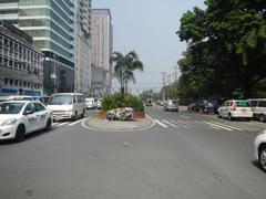 Kalaw Avenue and Rizal Park area with Luneta Hotel, Eton BayPark Manila, and Roxas Boulevard in Ermita, Manila city, Manila Bay waterfront