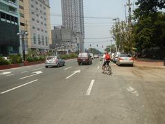 Kalaw Avenue with Luneta Hotel and Eton Baywalk Manila near Rizal Park and Manila Bay in Ermita, Manila