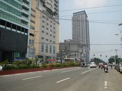 Kalaw Avenue and Rizal Park area with Manila Bay and Roxas Boulevard in Manila