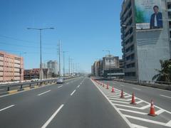 Aerial view of South Luzon Expressway and Metro Manila Skyway interchange in Makati City, Philippines