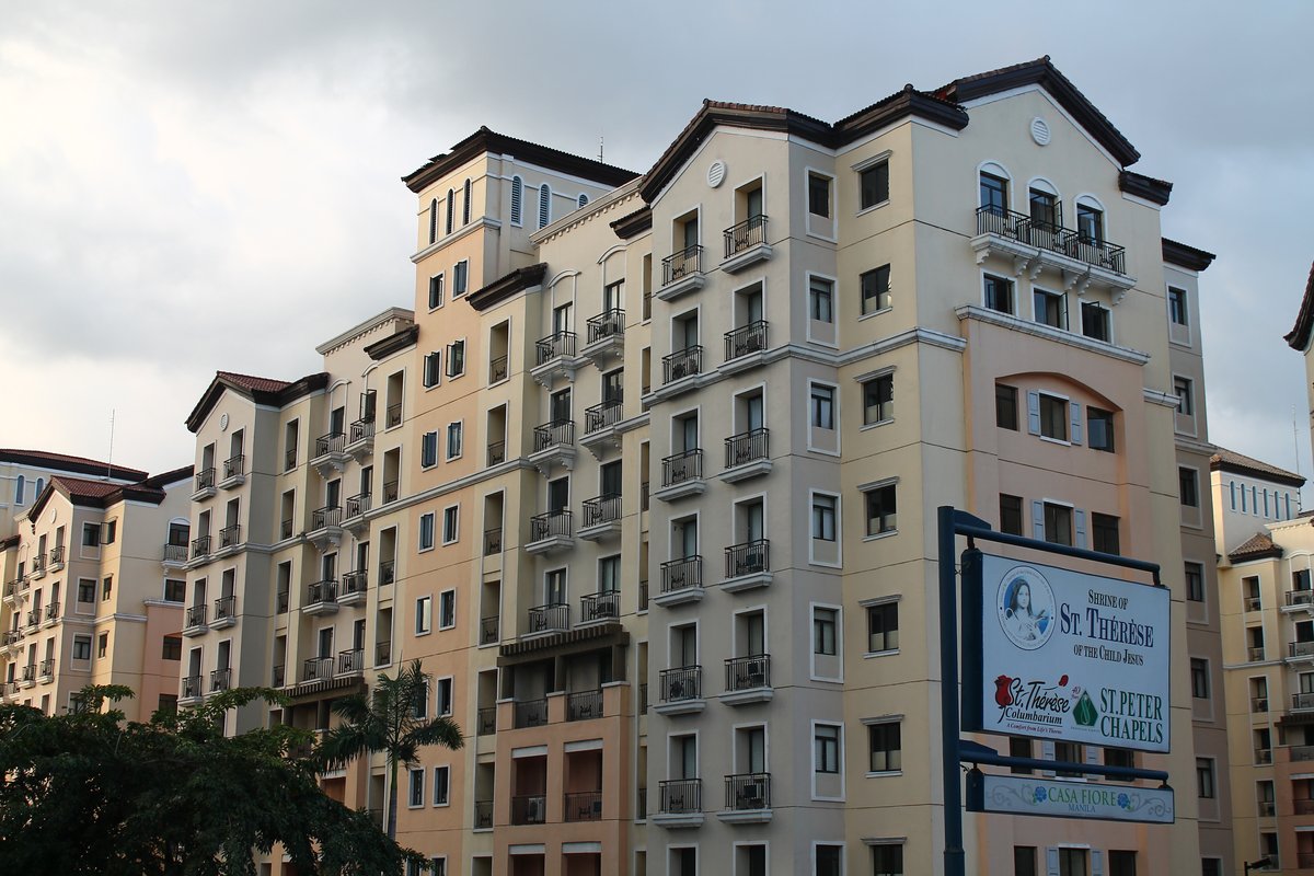 View of Newport City buildings in Pasay Metro Manila Philippines