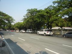 Zuellig Building and One Roxas Triangle Tower in Makati City viewed from Buendia Flyover