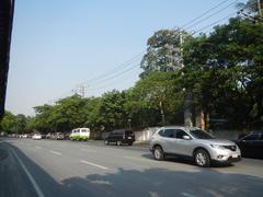 Zuellig Building at the corner of Paseo de Roxas and Makati Avenue with One Roxas Triangle and Roxas Triangle Tower One in Urdaneta Village, Makati City from Buendia Flyover