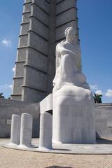 Statue of José Martí outside the Memorial José Martí in Havana