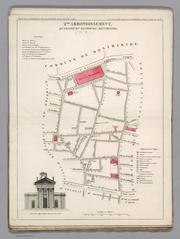 Engraved hand-colored map of the 1st arrondissement of Paris, Faubourg du Roule, featuring Church of Saint-Philippe du Roule and detailed city layout