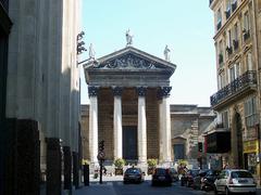 Front view of Notre Dame de Lorette Church in Paris