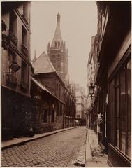 Photograph of Eglise Saint-Séverin on rue Saint-Séverin in 5th arrondissement of Paris in 1900