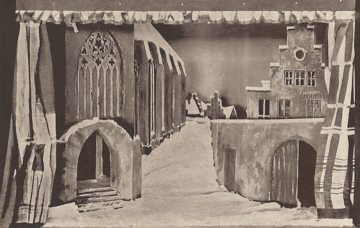 Stage design by Bernhard Pankok for Doktor Faust (Busoni) 1926