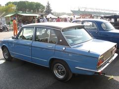 Classic Triumph Dolomite Sprint car parked at Imola Circuit in Italy