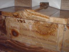 Tomb of Rafael Merry del Val inside the Vatican Grottoes at St. Peter's Basilica
