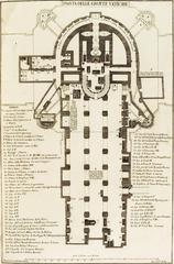 Map of the Vatican Grottoes showing layout and structure