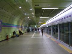 Wangsimni Station Line 5 platform with train