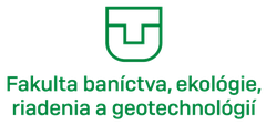 Logo of the Faculty of Mining, Ecology, Process Control and Geotechnologies, Technical University in Košice, Slovakia