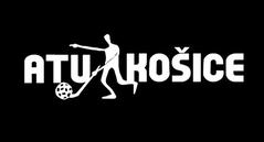 Logo of Slovak floorball and badminton team FaBK ATU Košice featuring stylized letters and sports elements